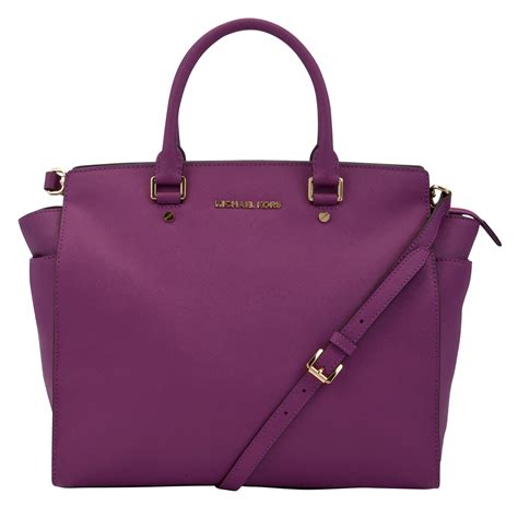 dark purple michael kors purse|michael kors purple tote bag.